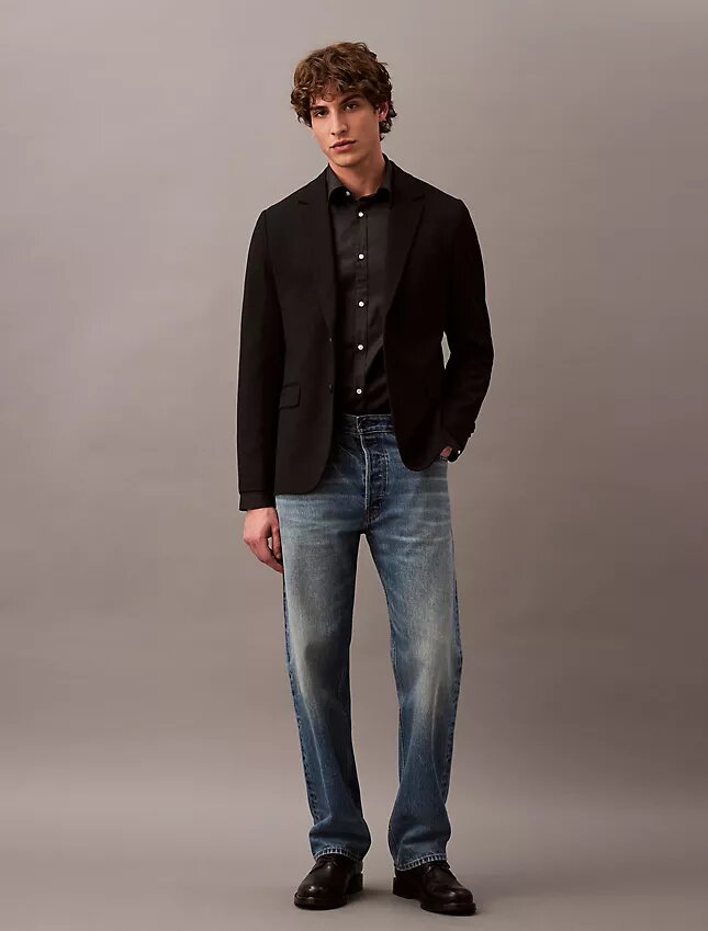 Slim Wool Gabardine Blazer Slim Wool Gabardine Blazer