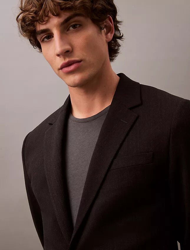 Slim Wool Gabardine Blazer Slim Wool Gabardine Blazer