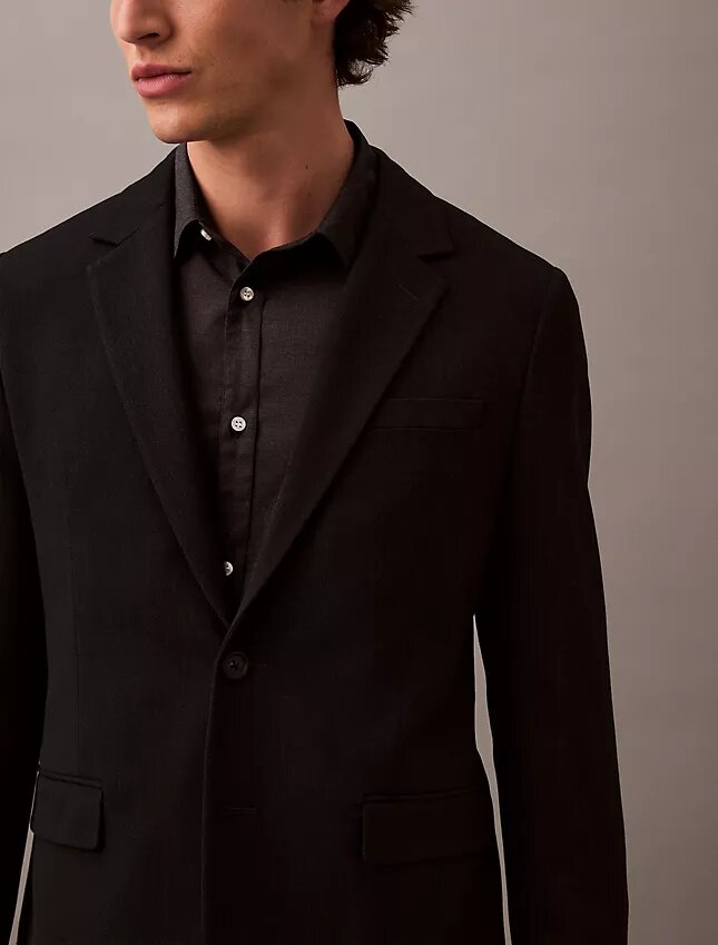 Slim Wool Gabardine Blazer Slim Wool Gabardine Blazer