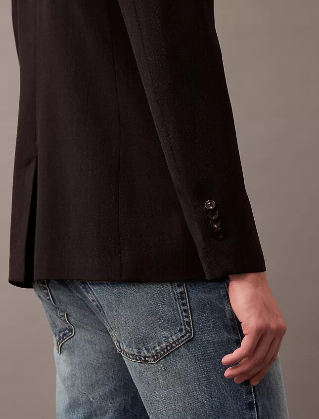 Slim Wool Gabardine Blazer Slim Wool Gabardine Blazer