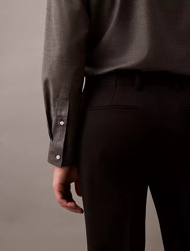Slim Wool Gabardine Trouser Slim Wool Gabardine Trouser