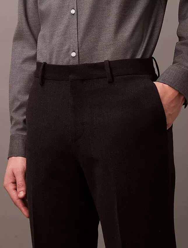 Slim Wool Gabardine Trouser Slim Wool Gabardine Trouser