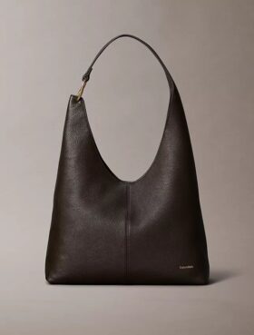Slouchy Leather Medium Shoulder Bag