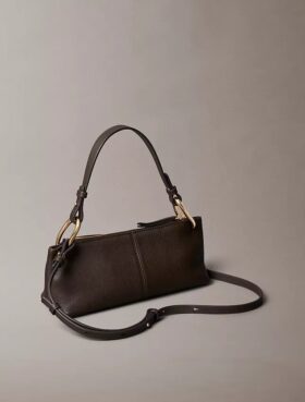 Slouchy Leather Small Convertible Bag