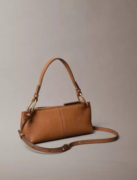 Slouchy Leather Small Convertible Bag