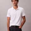 Smooth Cotton Blend Monogram Polo Shirt Smooth Cotton Blend Monogram Polo Shirt
