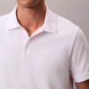 Smooth Cotton Blend Monogram Polo Shirt Smooth Cotton Blend Monogram Polo Shirt