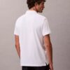 Smooth Cotton Blend Monogram Polo Shirt Smooth Cotton Blend Monogram Polo Shirt