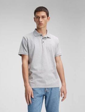 Smooth Cotton Blend Polo Shirt