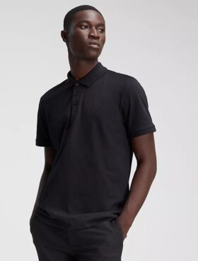 Smooth Cotton Blend Polo Shirt