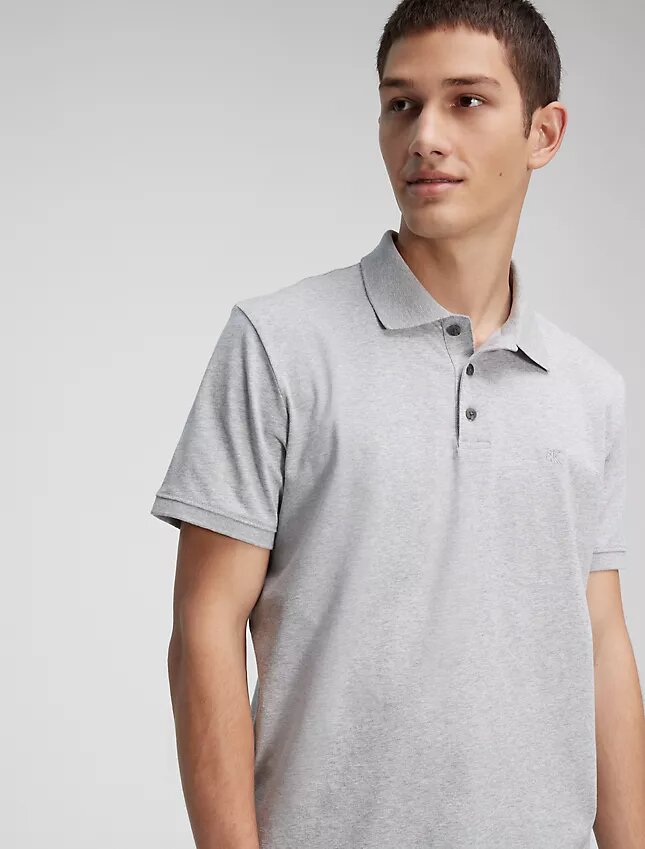 Smooth Cotton Blend Polo Shirt Smooth Cotton Blend Polo Shirt