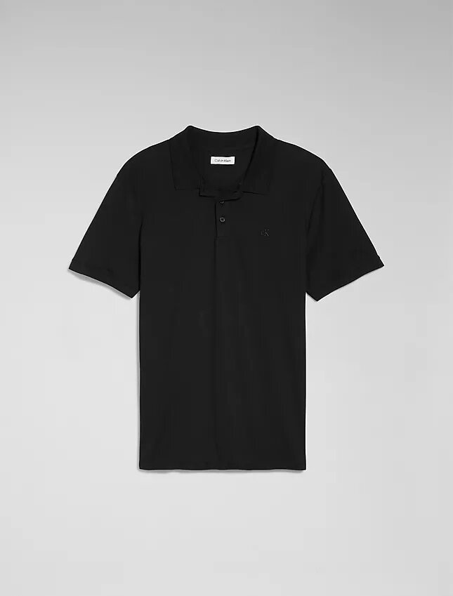 Smooth Cotton Blend Polo Shirt Smooth Cotton Blend Polo Shirt