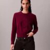 Smooth Cotton Chenille Monogram Sweater