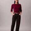Smooth Cotton Chenille Monogram Sweater