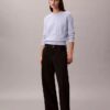 Smooth Cotton Chenille Monogram Sweater