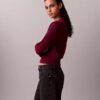 Smooth Cotton Chenille Monogram Sweater