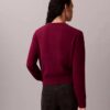 Smooth Cotton Chenille Monogram Sweater