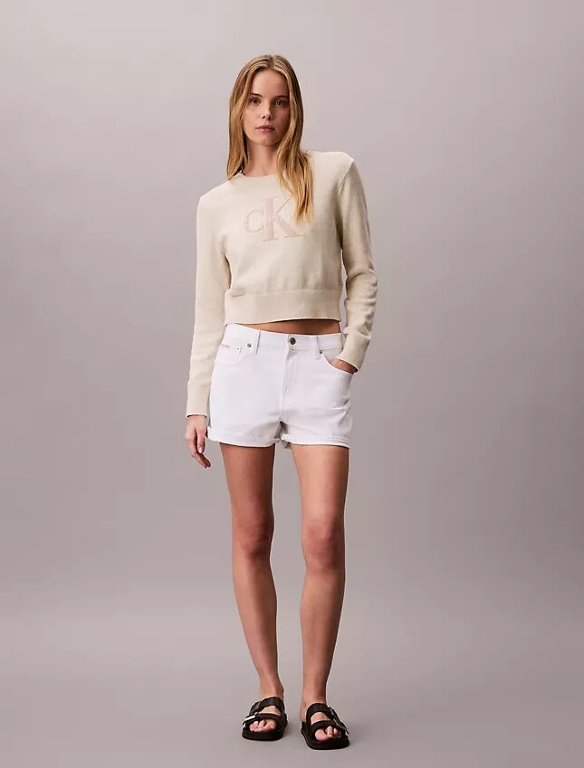 Smooth Cotton Chenille Monologo Sweater Smooth Cotton Chenille Monologo Sweater