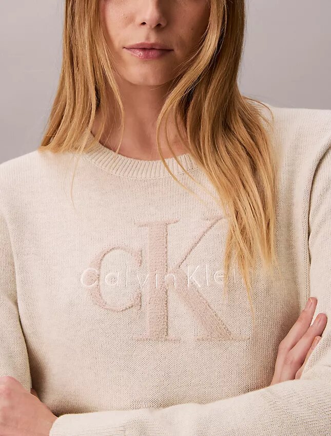 Smooth Cotton Chenille Monologo Sweater Smooth Cotton Chenille Monologo Sweater