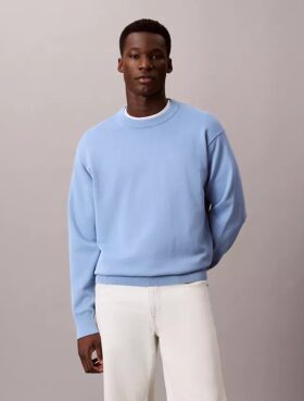 Smooth Cotton Easy Sweater
