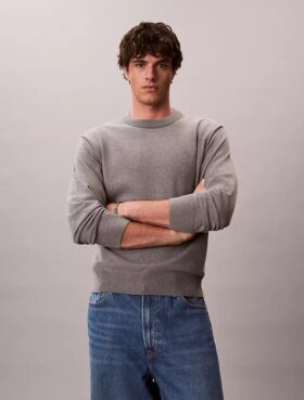 Smooth Cotton Easy Sweater