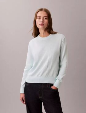 Smooth Cotton Monogram Sweater