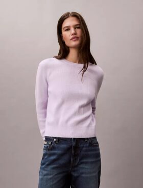 Smooth Cotton Monogram Sweater