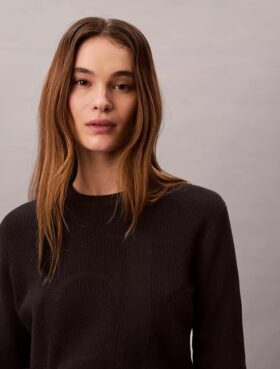 Smooth Cotton Monogram Sweater