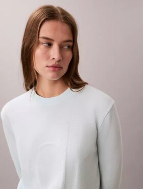 Smooth Cotton Monogram Sweater