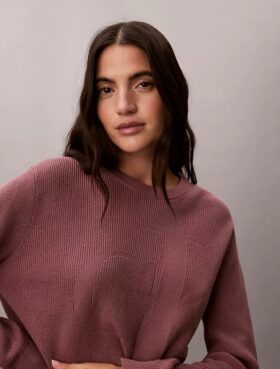 Smooth Cotton Monogram Sweater