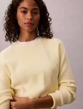 Smooth Cotton Monogram Sweater