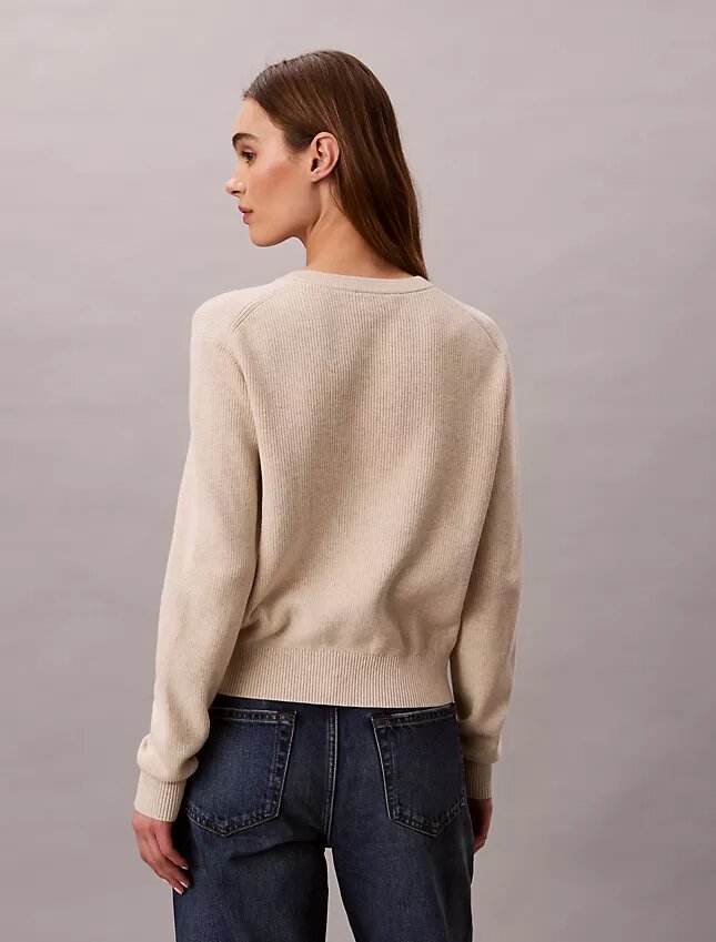 Smooth Cotton Monogram Sweater Smooth Cotton Monogram Sweater