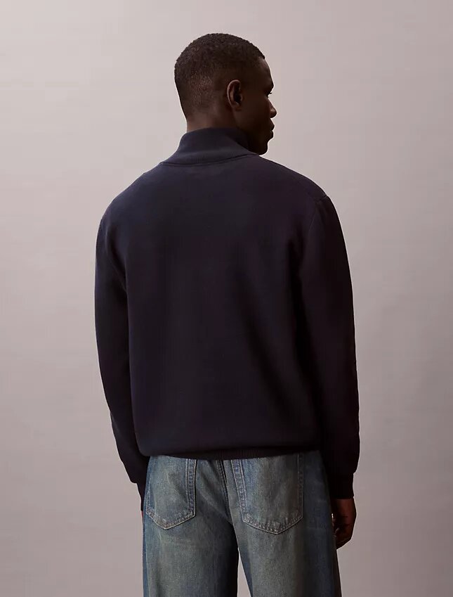 Smooth Cotton Quarter Zip Sweater Smooth Cotton Quarter Zip Sweater