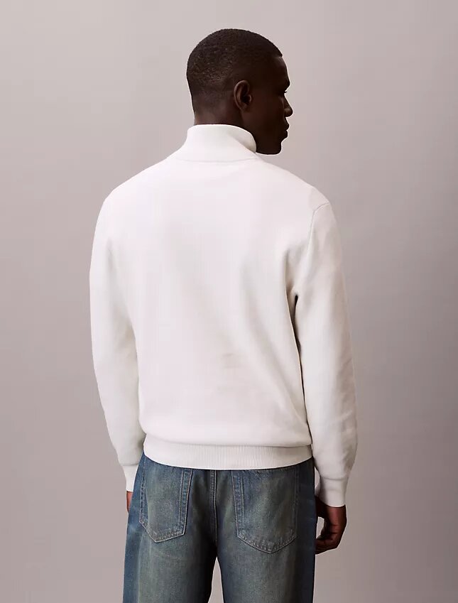 Smooth Cotton Quarter Zip Sweater Smooth Cotton Quarter Zip Sweater