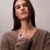 Smooth Cotton Relaxed Monogram Sweater Smooth Cotton Relaxed Monogram Sweater
