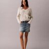 Smooth Cotton Relaxed Monogram Sweater Smooth Cotton Relaxed Monogram Sweater