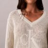 Smooth Cotton Relaxed Monogram Sweater Smooth Cotton Relaxed Monogram Sweater
