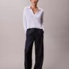 Smooth Cotton Relaxed Polo Sweater Smooth Cotton Relaxed Polo Sweater