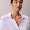 Smooth Cotton Relaxed Polo Sweater Smooth Cotton Relaxed Polo Sweater