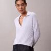 Smooth Cotton Relaxed Polo Sweater Smooth Cotton Relaxed Polo Sweater