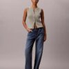 Smooth Cotton Rib Button-Down Tank Top Smooth Cotton Rib Button-Down Tank Top