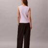 Smooth Cotton Rib Button-Down Tank Top Smooth Cotton Rib Button-Down Tank Top