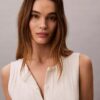 Smooth Cotton Rib Button-Down Tank Top Smooth Cotton Rib Button-Down Tank Top