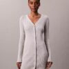 Smooth Cotton Rib Duster