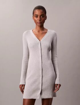 Smooth Cotton Rib Duster