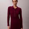 Smooth Cotton Rib Midi Dress