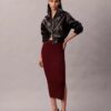 Smooth Cotton Rib Midi Skirt Smooth Cotton Rib Midi Skirt