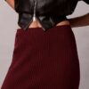 Smooth Cotton Rib Midi Skirt Smooth Cotton Rib Midi Skirt