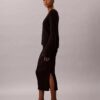 Smooth Cotton Rib Midi Skirt Smooth Cotton Rib Midi Skirt