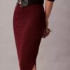 Smooth Cotton Rib Midi Skirt Smooth Cotton Rib Midi Skirt